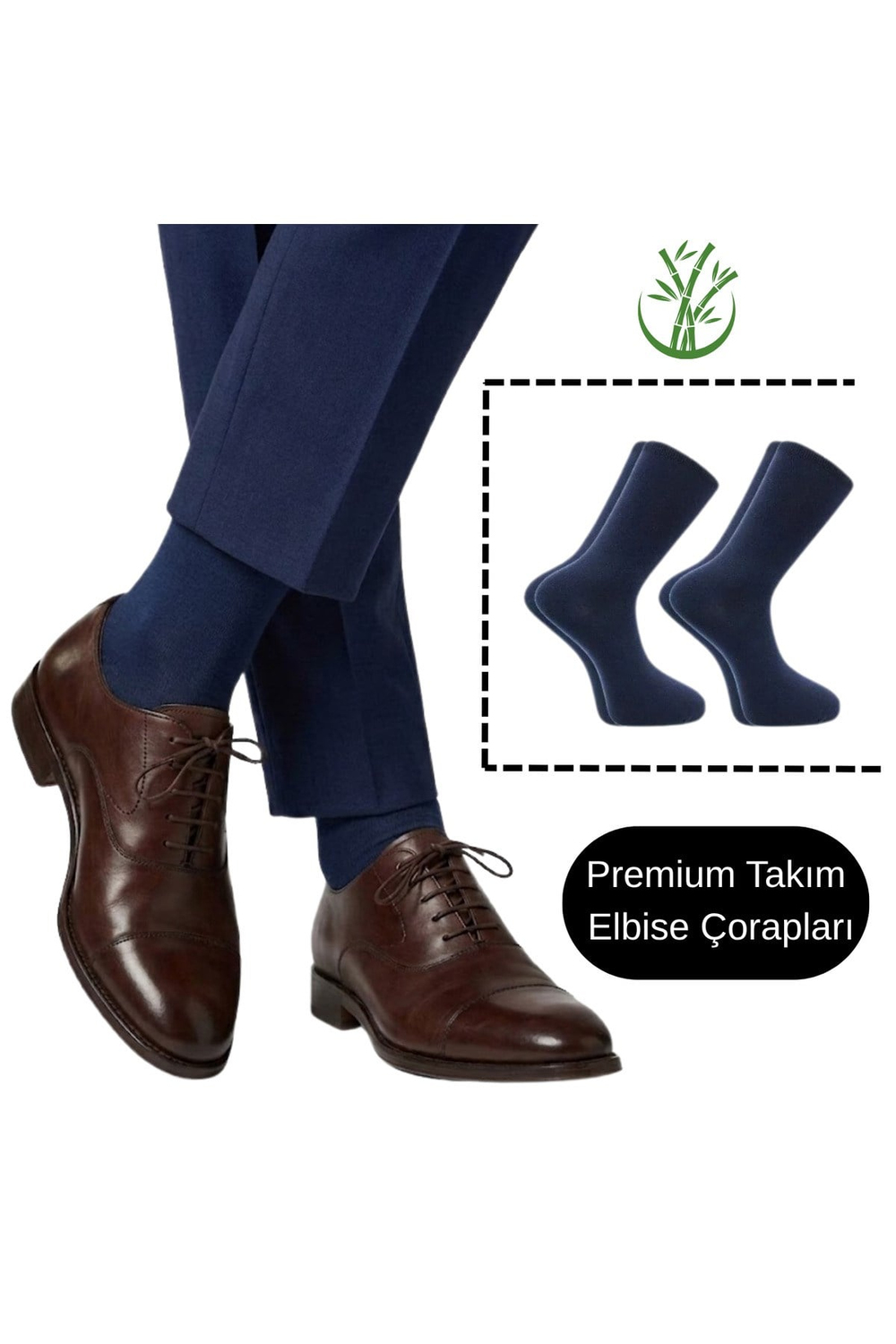 Premium Takım Elbise Erkek Bambu Çorabı - 39-42