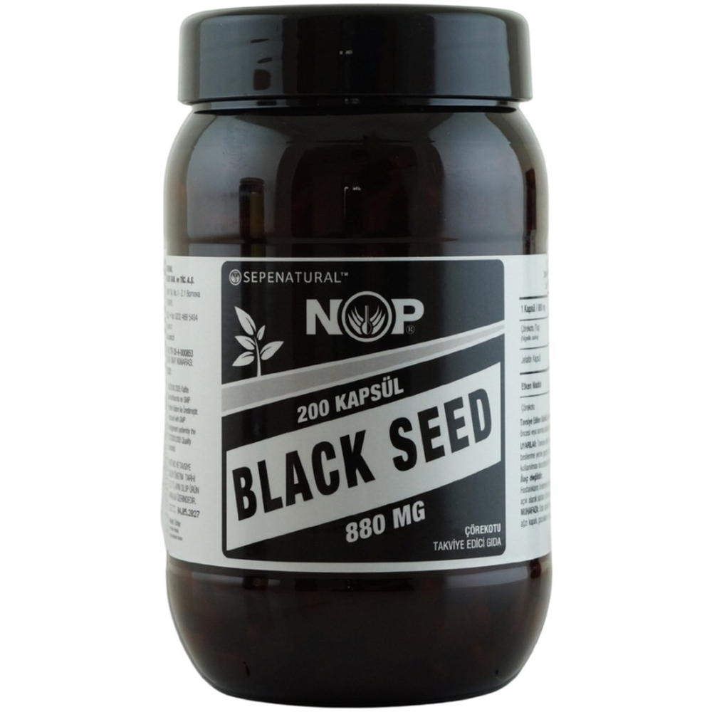 NOP  ÇÖREKOTU BLACK SEED FULL POTENCY 200 KAPSUL X 880MG