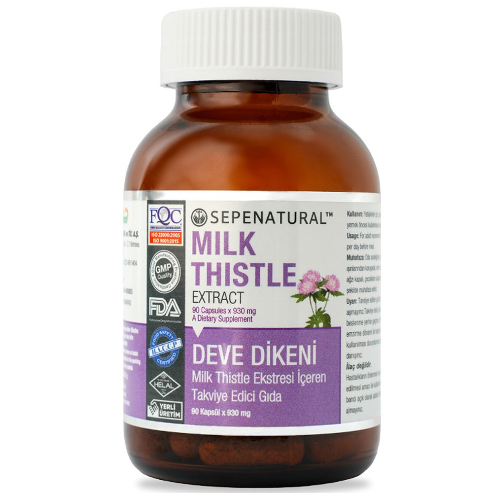 SPN  MILK THISTLE DEVEDİKENİ EKSTRAKT FULL POTENCY 90 KAPSUL X 930 MG