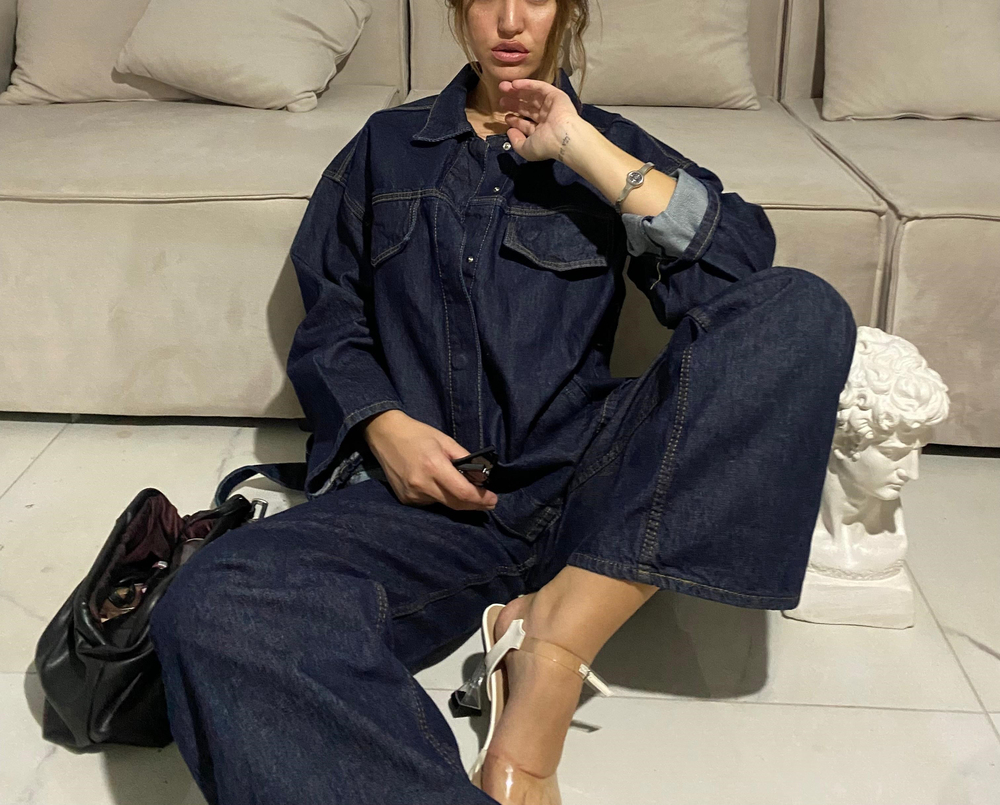 DENIM RENK PALAZZO JEAN