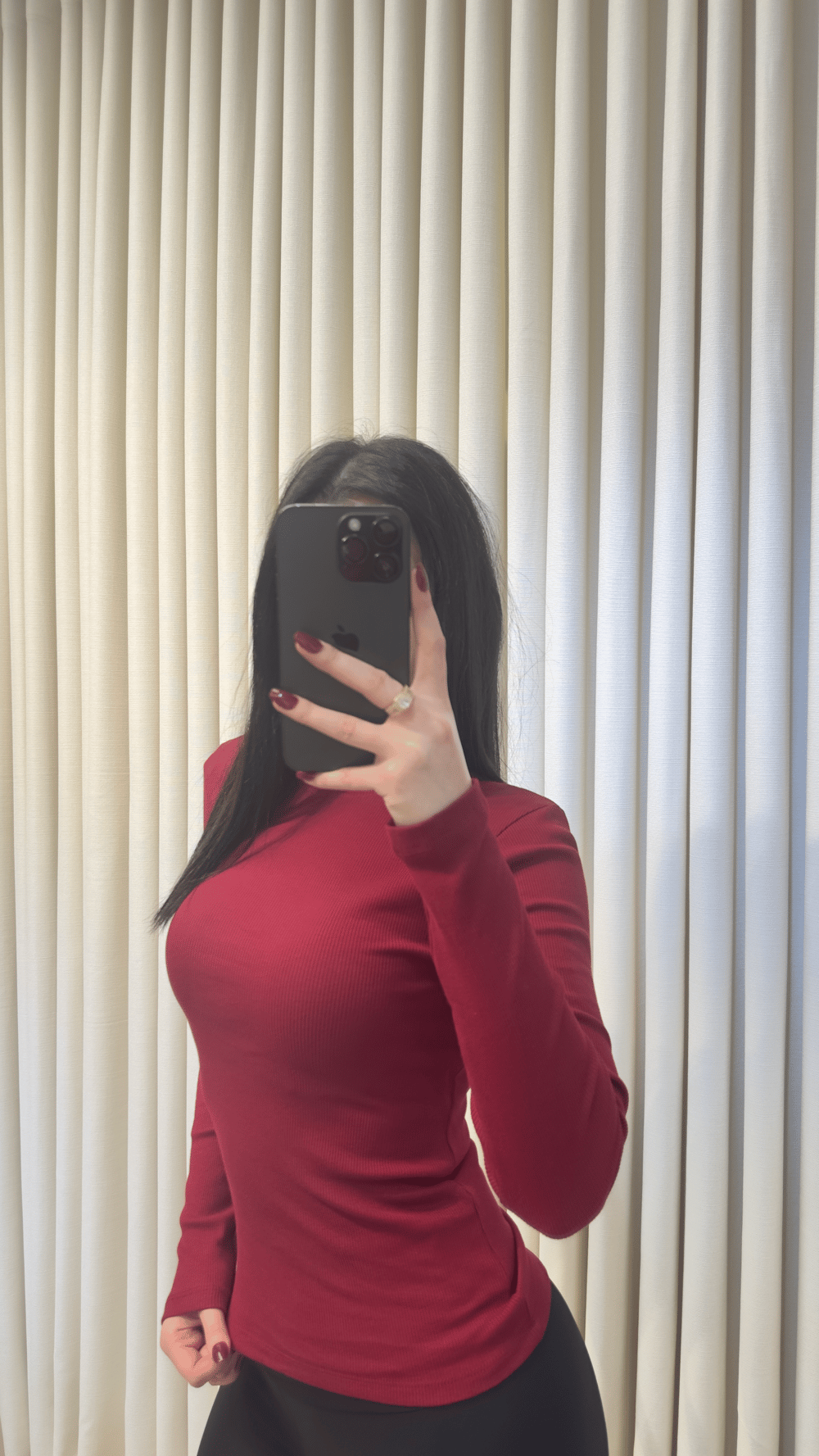 Parmak Geçmeli Body Bordo