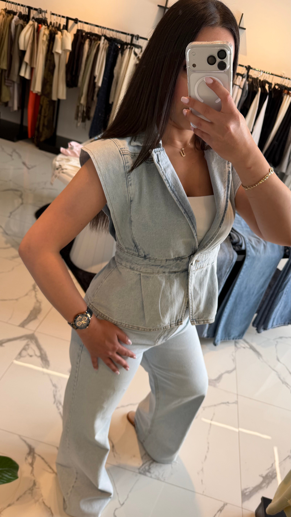 Denim Yelek 