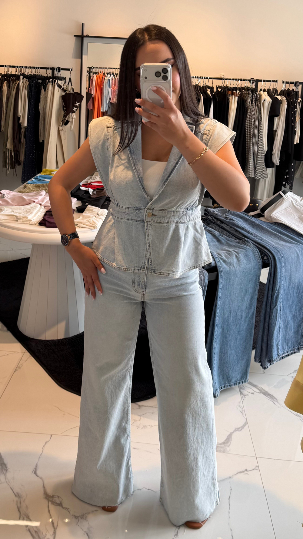 Denim Yelek 