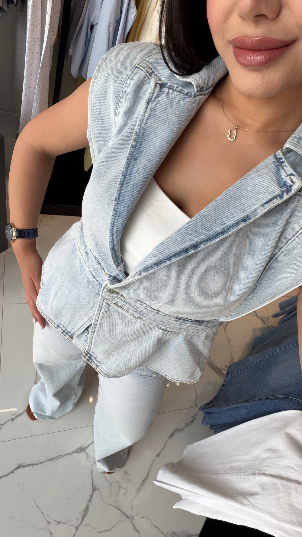 Denim Yelek 
