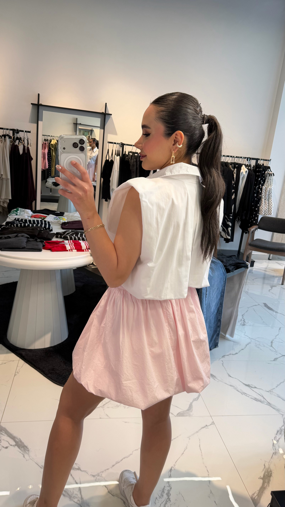 Poplin Balon Etek 