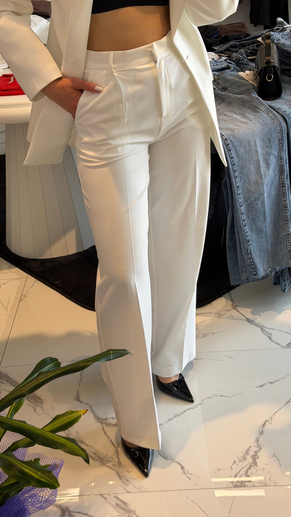 Premium Seri Palazzo Pantolon 
