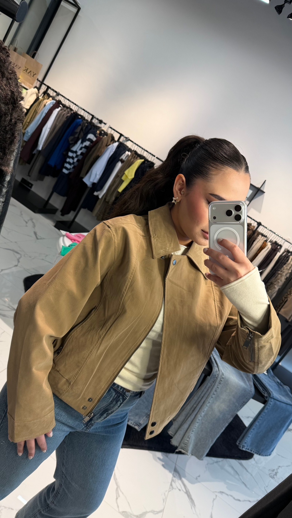 Süet Bomber Ceket