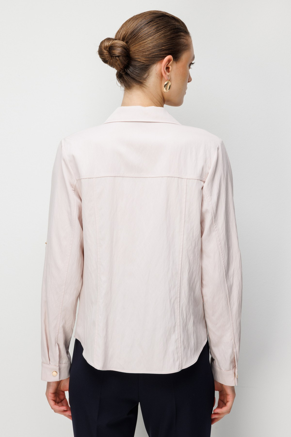 Ekol Süs Cep Detaylı Çıtçıtlı Bluz PINK