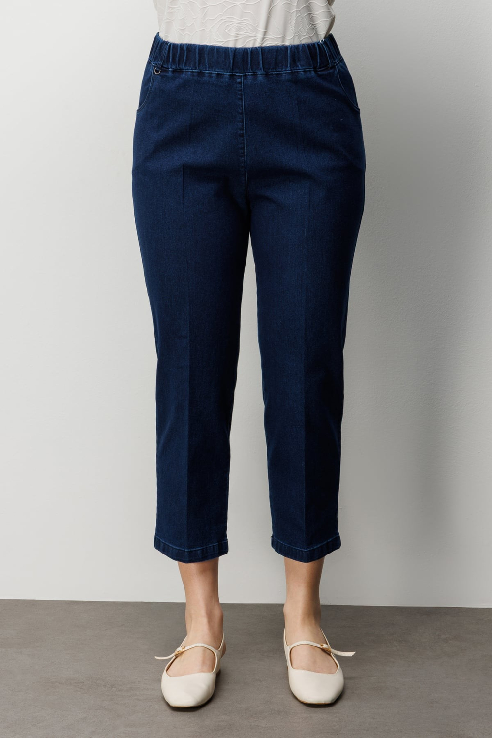 Mi Beli Lastikli Beş Cep Kot Pantolon INDIGO