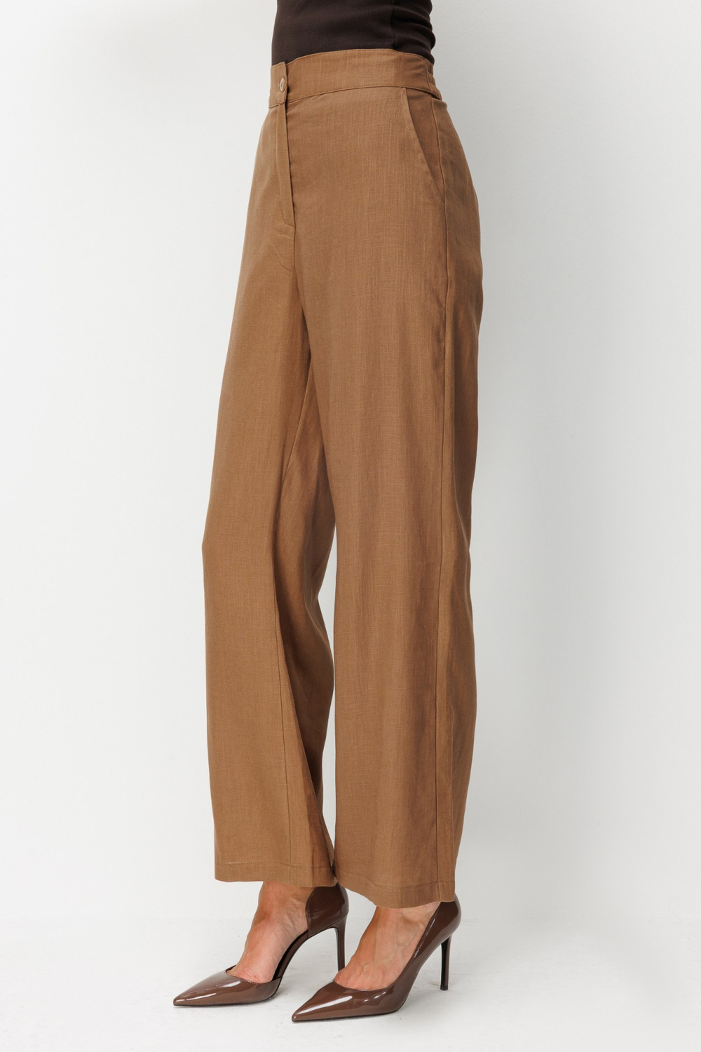 On Yan Cepli Bol Paça Pantolon MOCCA
