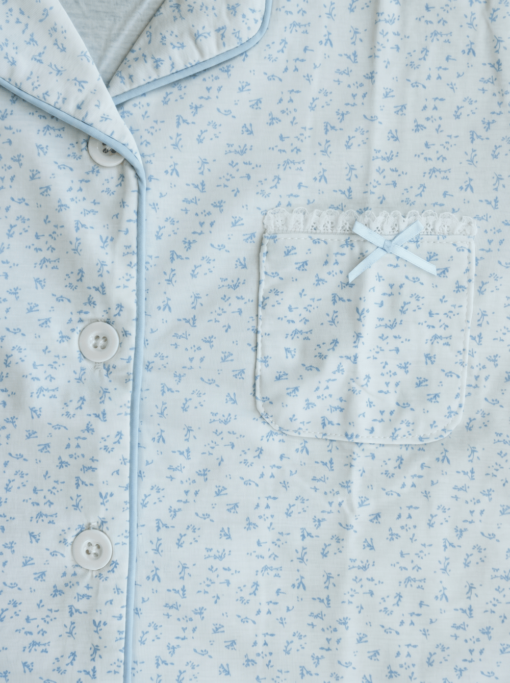 Kız Çocuk Düğme Detaylı Pijama Takımı