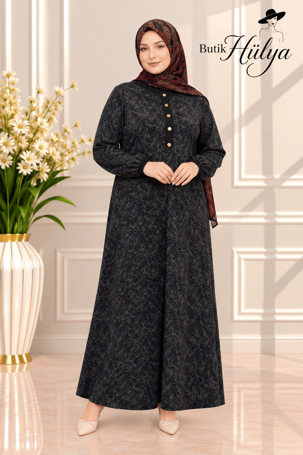 26135 Hayal  Elbise Siyah