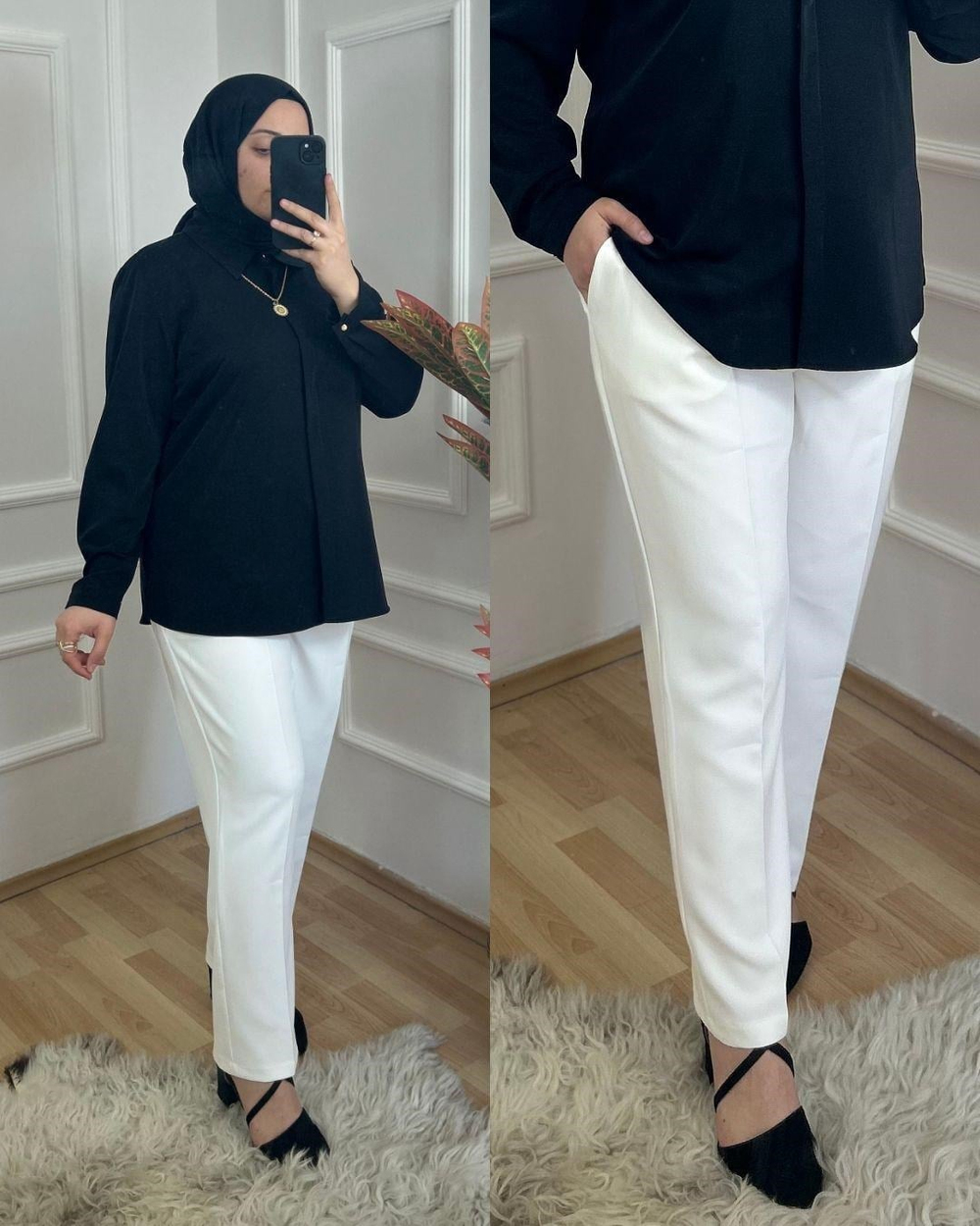 Klasik Pantolon Beyaz 28107