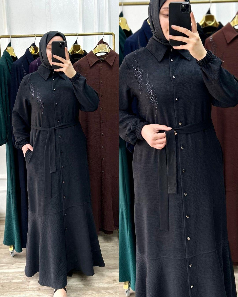 Mehlika elbise siyah 26108