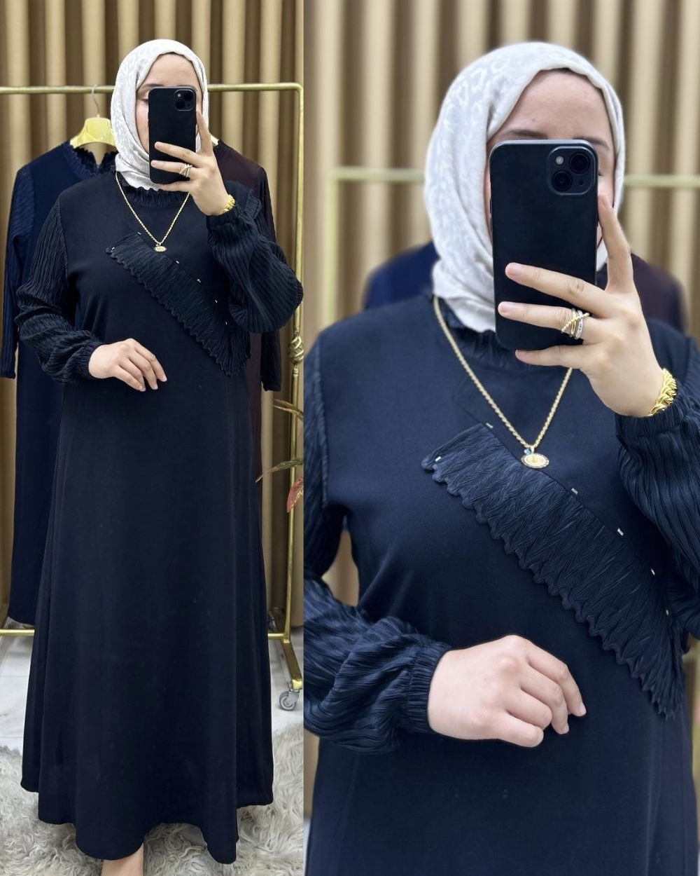 Meryem Özel Tasarım Elbise Siyah 26127