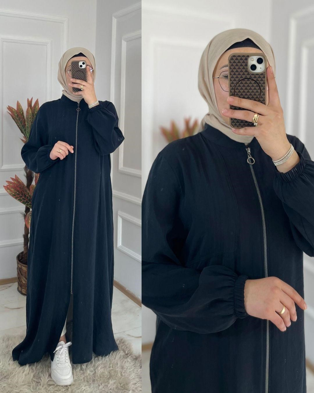Modal Kumaş Siyah Kap 33104