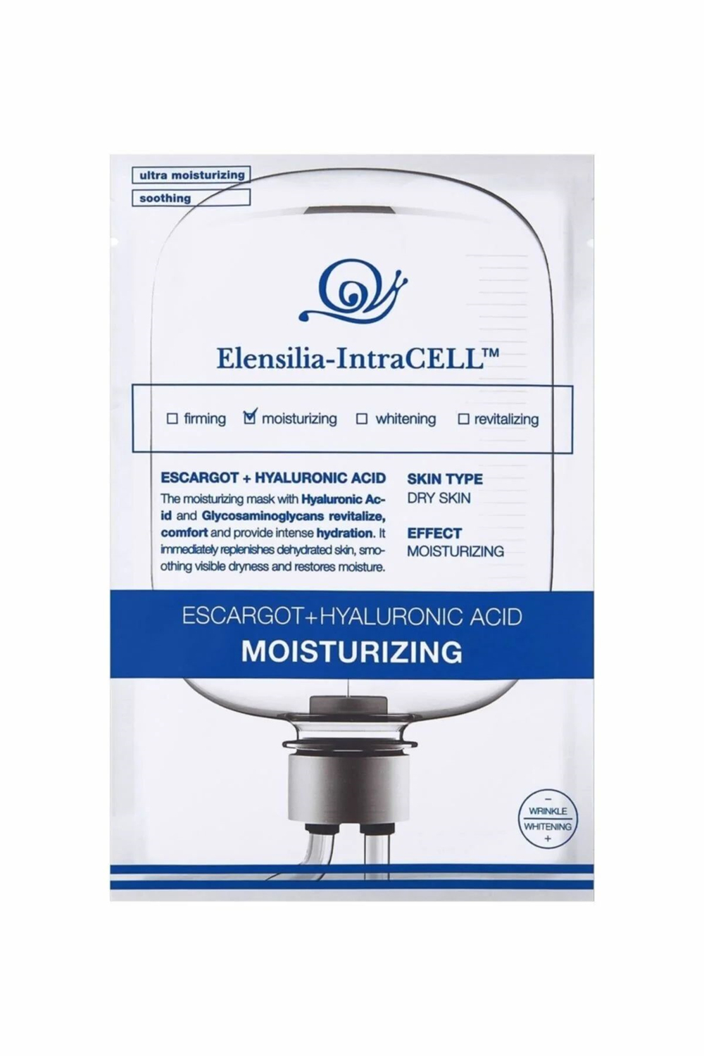 Elensilia Escargot Hyaluronic Acid Moisturizing  Mask