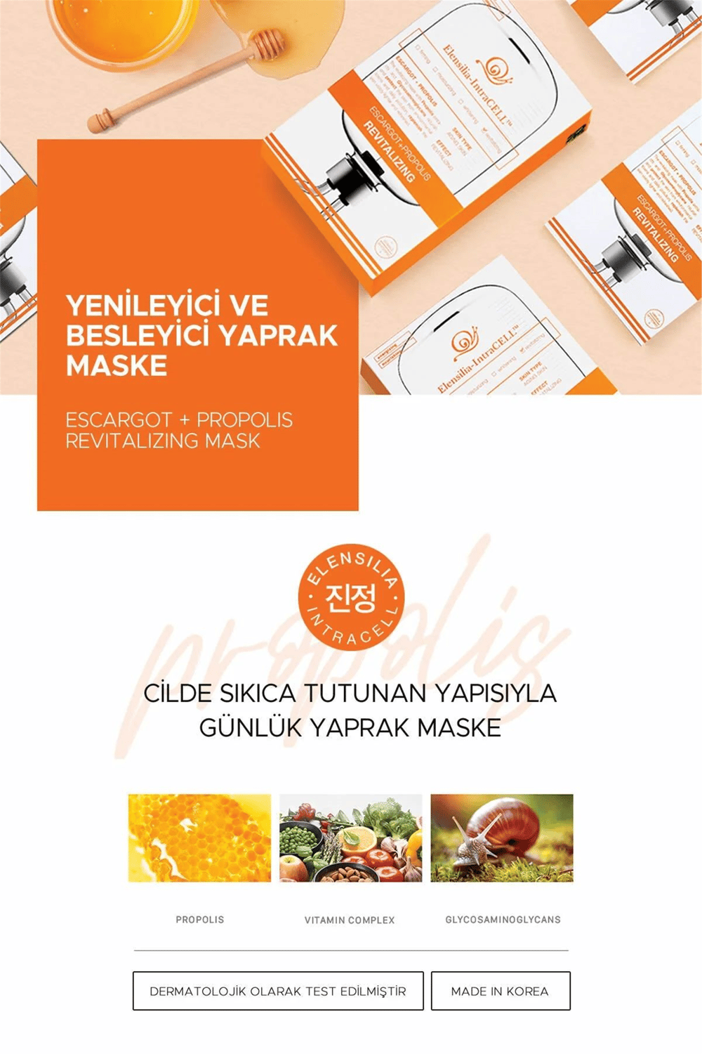 Elensilia Escargot Propolis Revitalizing Mask