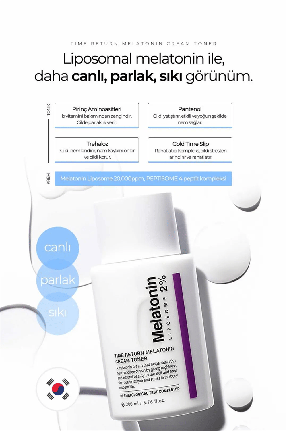 Maxclinic Time Return Melatonin Cream Toner 200 Ml