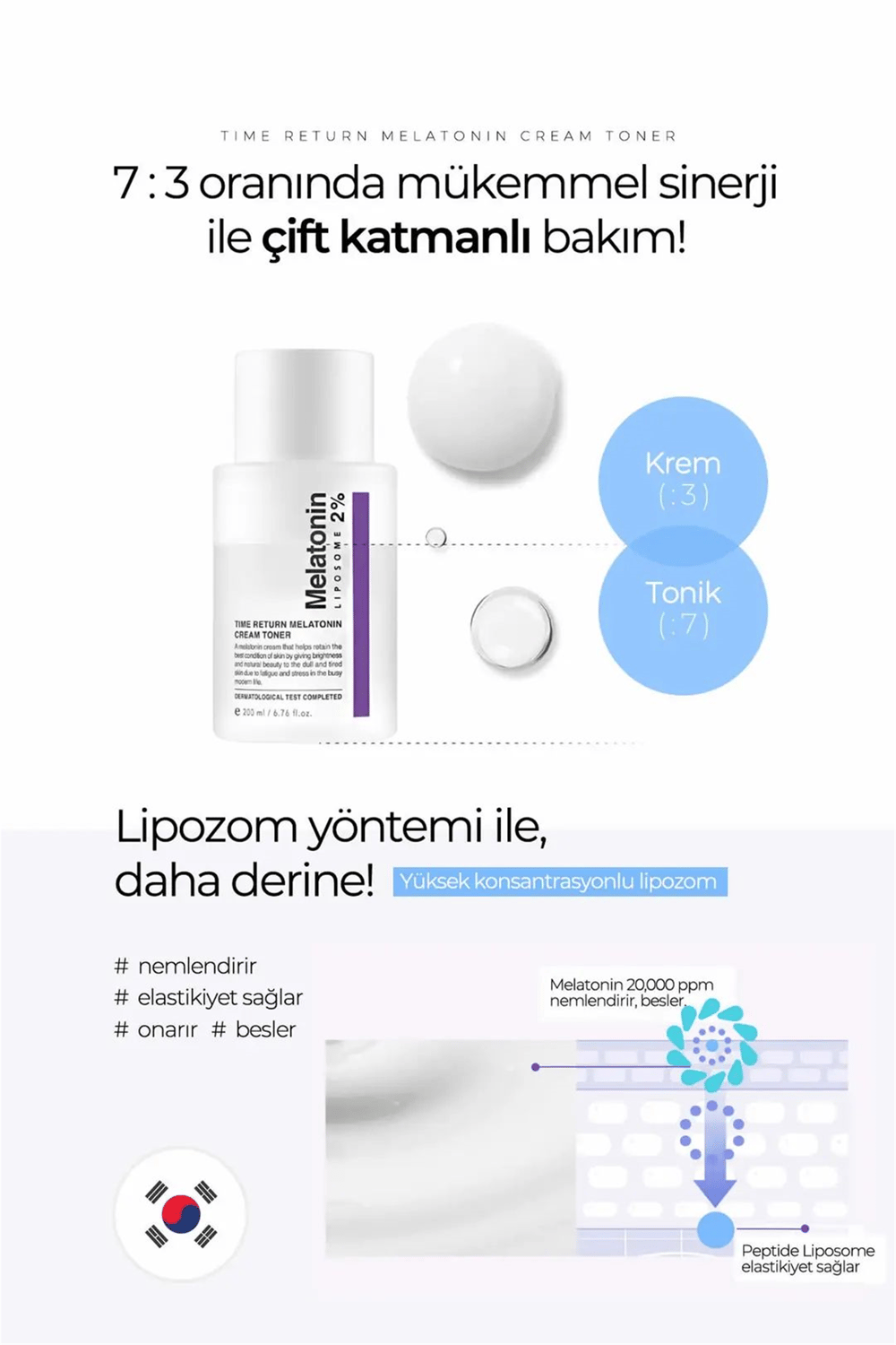 Maxclinic Time Return Melatonin Cream Toner 200 Ml