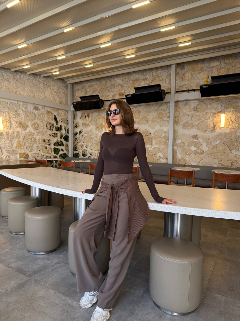 BEL BAĞLAMA DETAYLI PANTOLON