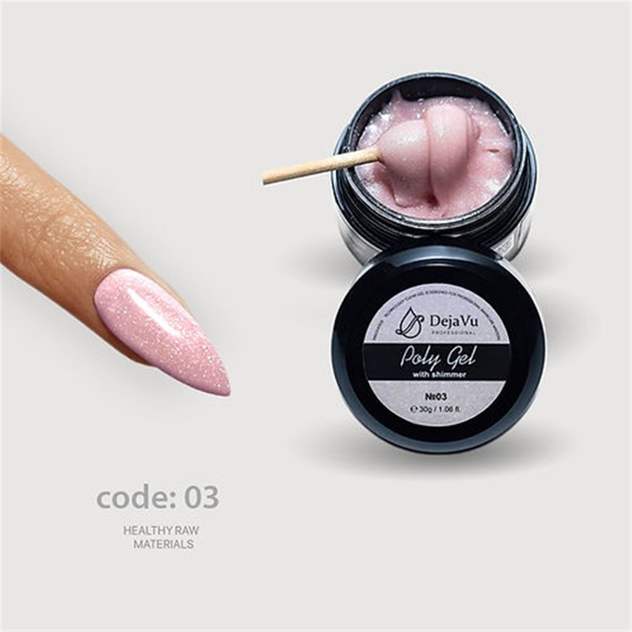 DejaVu Poly Gel With Shımmer  30Ml  - 03