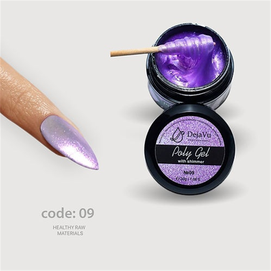 DejaVu Poly Gel With Shımmer  30Ml  - 09