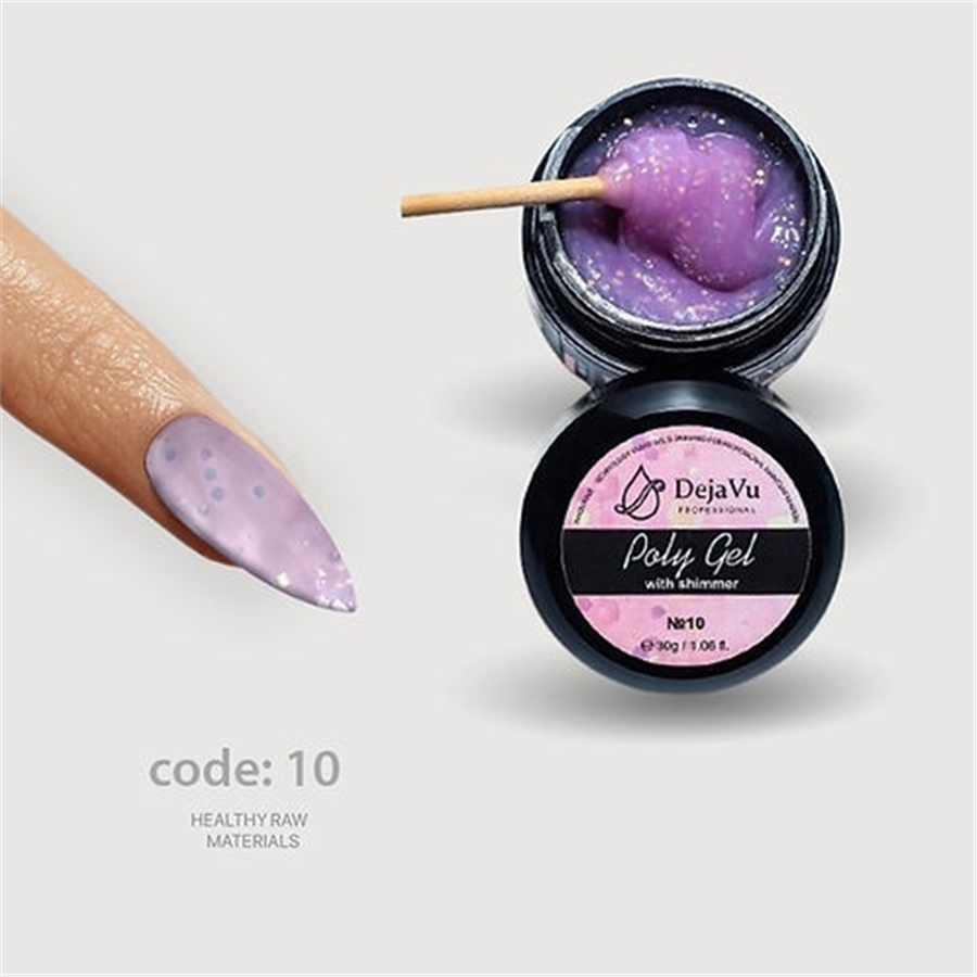 DejaVu Poly Gel With Shımmer  30Ml  - 10