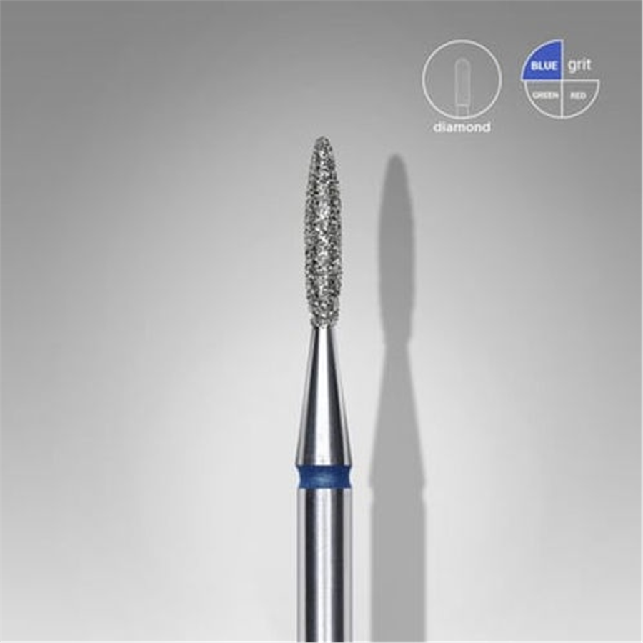 Elmas Sivri Alev Freze, Mavi, Çap 1,6 mm, Çalışma Kısmı 8 mm