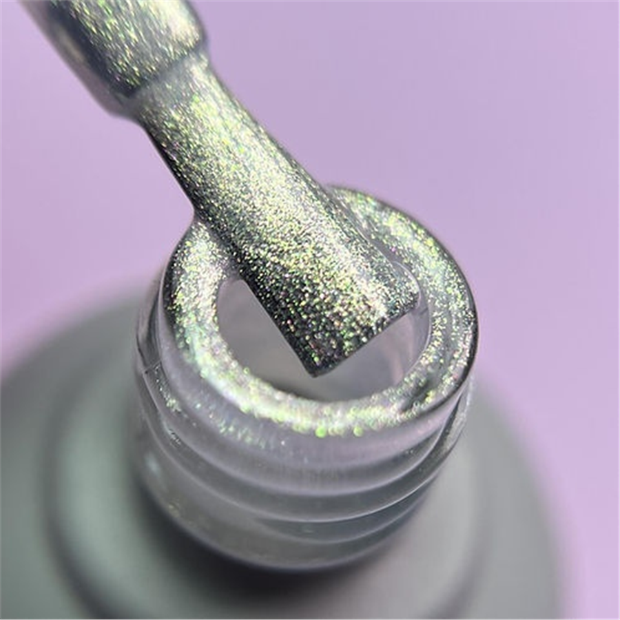 MOMO Holografik Kalıcı Oje SL01, Rakı Beyazı Altın Simli, 10 ml