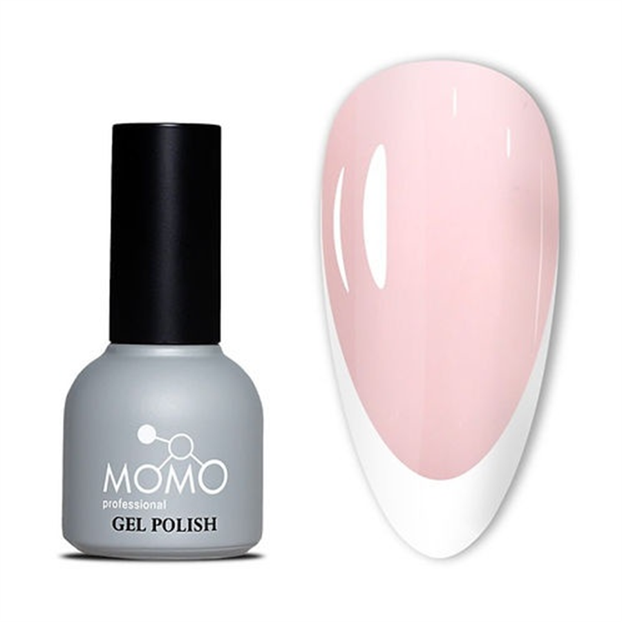 MOMO Kalıcı Oje için French Cover Rubber Base Coat FC20, Sütlü Pembe, 10 ml