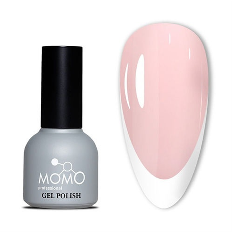 MOMO Kalıcı Oje için French Cover Rubber Base Coat FC18, Açık Pudra Pembe, 10 ml