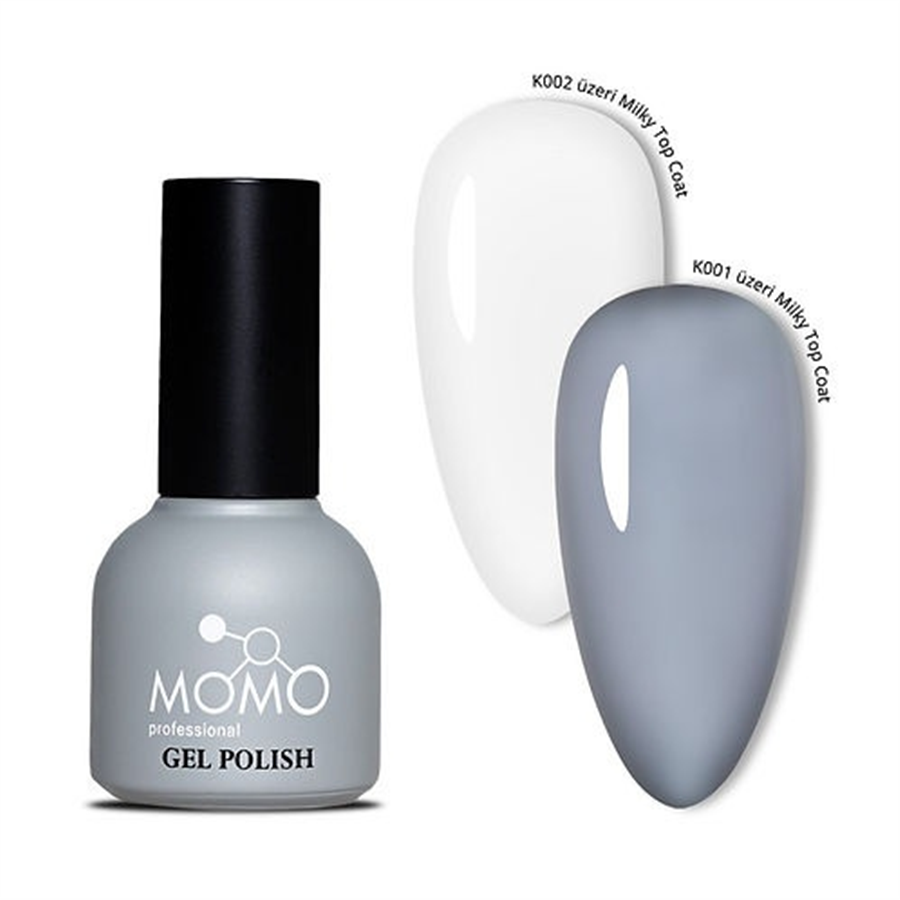 MOMO Kalıcı Oje İçin Milky Top Coat, Rakı Beyazı 10 ml