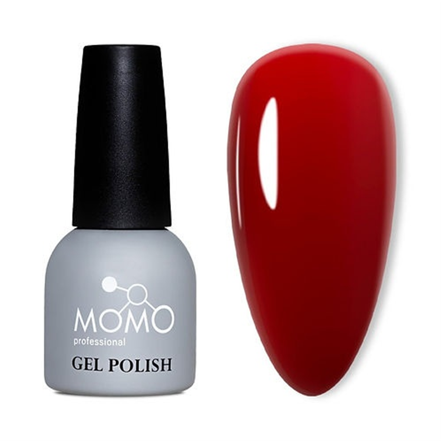 MOMO Kalıcı Oje K018, Yarı Şeffaf Koyu Kırmızı, 14 ml
