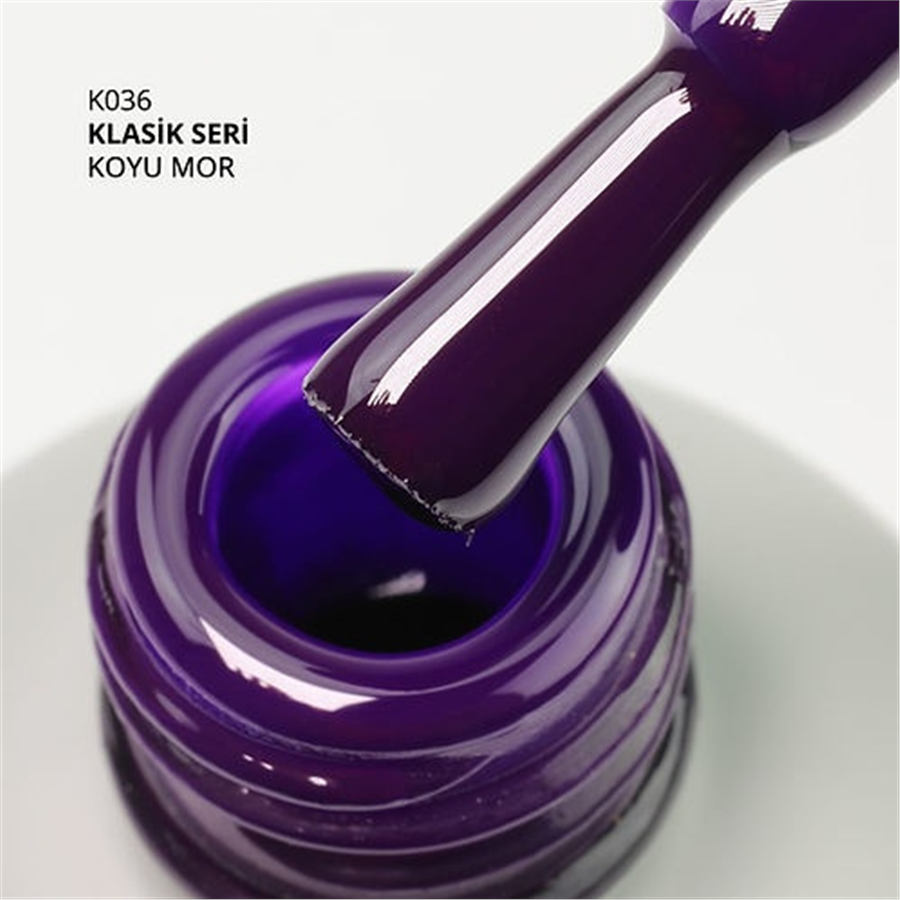 MOMO Kalıcı Oje K036, Koyu Mor, 14 ml