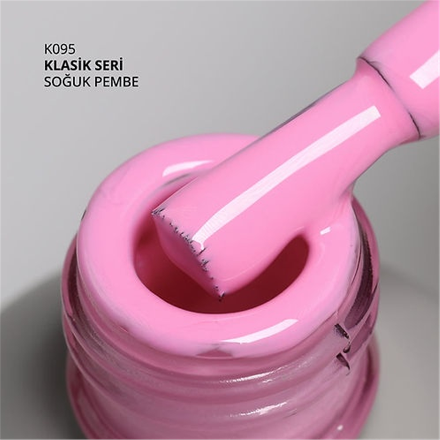 MOMO Kalıcı Oje K095, Soğuk Pembe, 14 ml