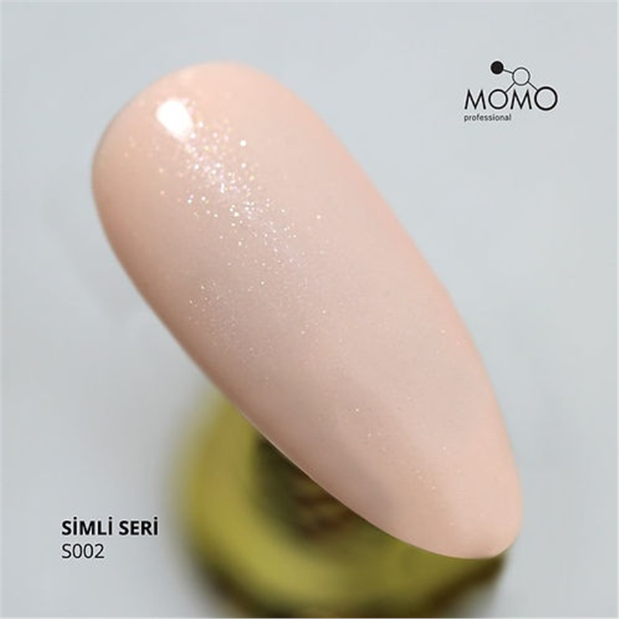 MOMO Kalıcı Oje S002, Gümüş Simli Fil Dişi, 14 ml