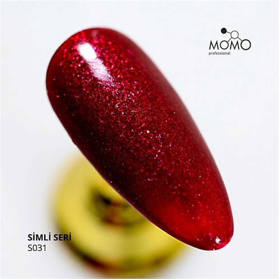 MOMO Kalıcı Oje S031, Parıltılı Vişne, 14 ml
