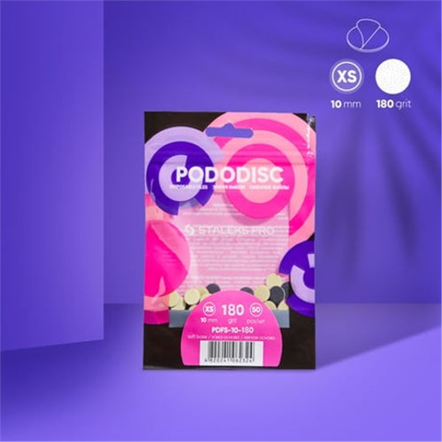 PODODISC STALEKS PRO XS Pedikür Disk İçin Yumuşak Tabanlı Yedek Törpüler, 180 Gr
