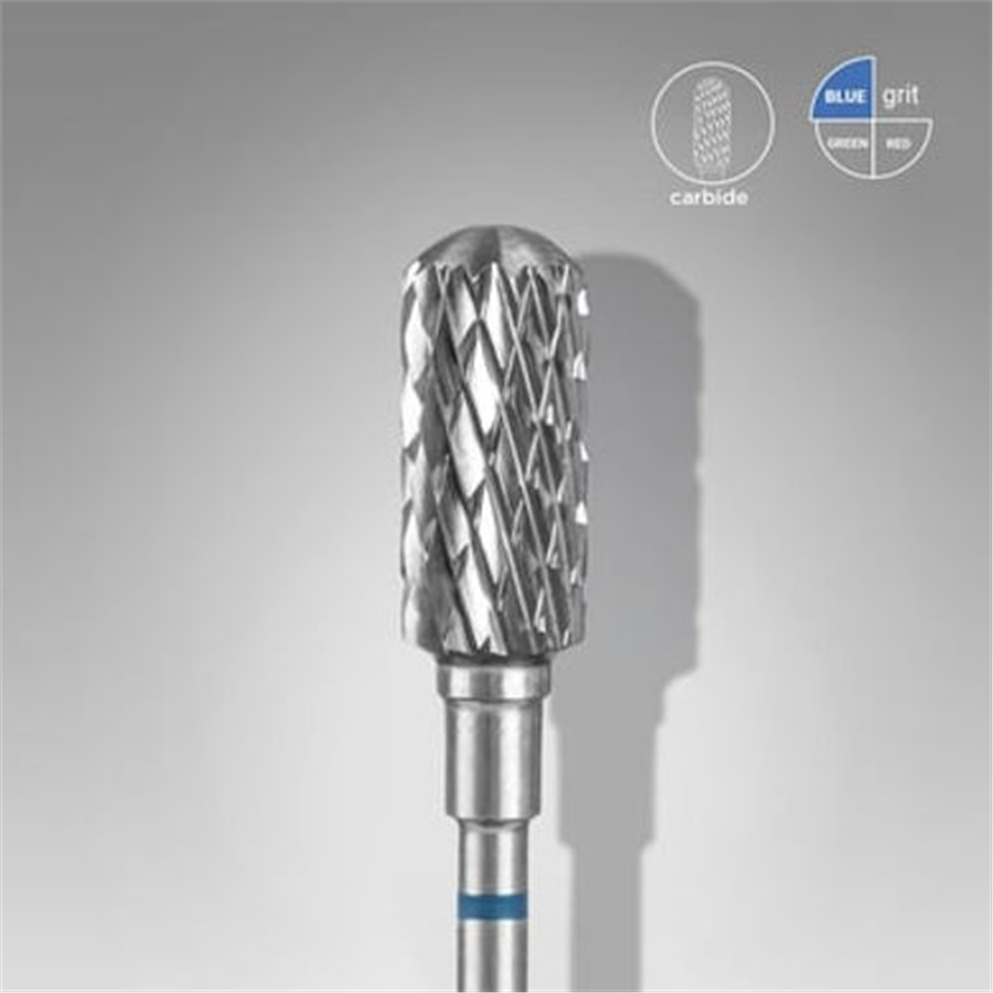 Sert Alaşım Tehlikesiz Yuvarlanmış Freze, Mavi, Çap 6 mm / Çalışma Kısmı 14mm