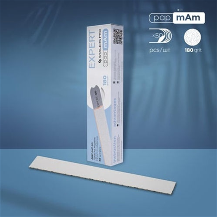 STALEKS EXPERT 22 Yedek PapmAm Beyaz Törpüler, 180 Grit (50 Adet)