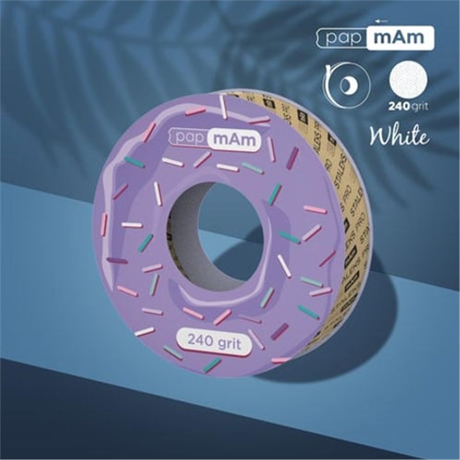 STALEKS PRO Plastik Bobin İçin EXPERT Yedek PapmAm Beyaz Bant Törpü Bloğu, 240 G