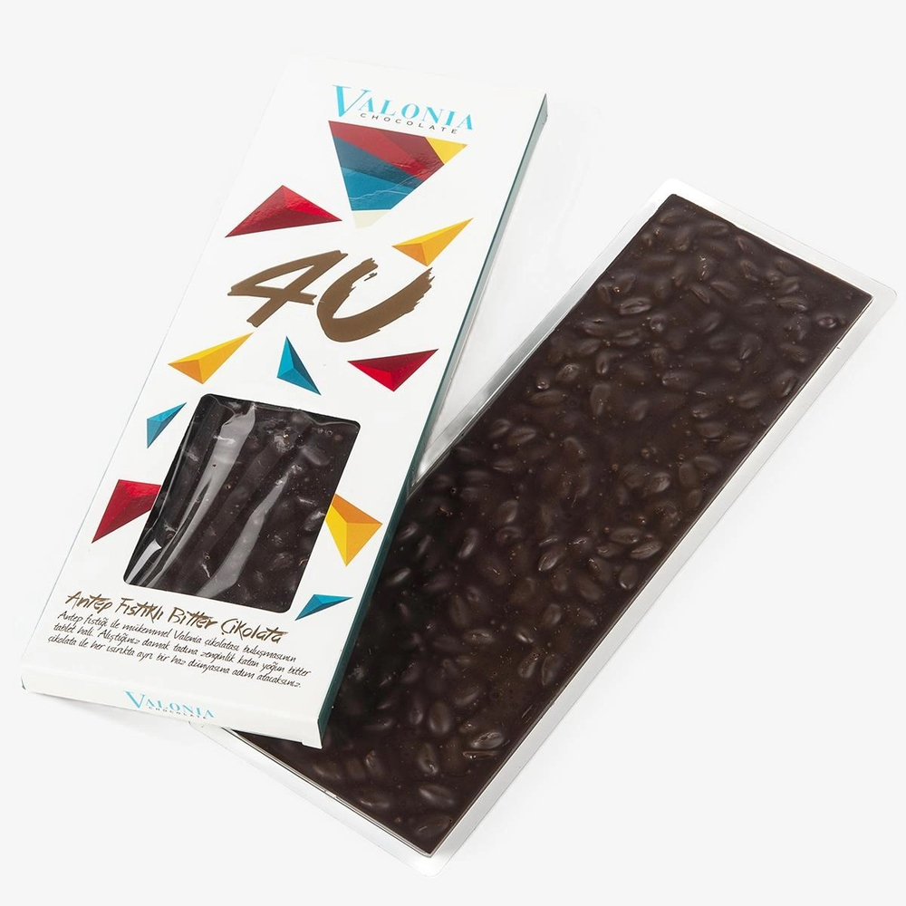 4U Bitter Antep Fıstıklı Çikolata  300 g