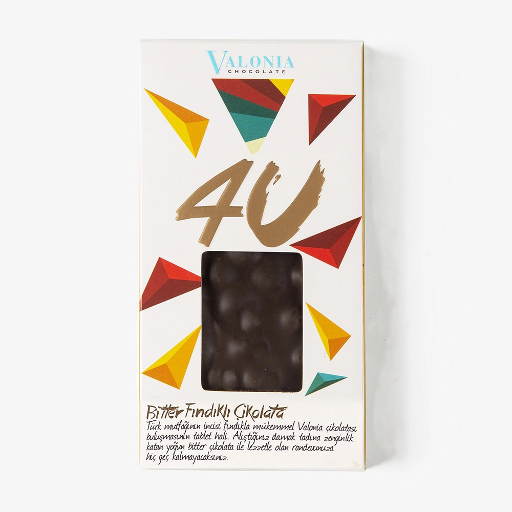 4U Bitter Fındıklı Çikolata  100 g