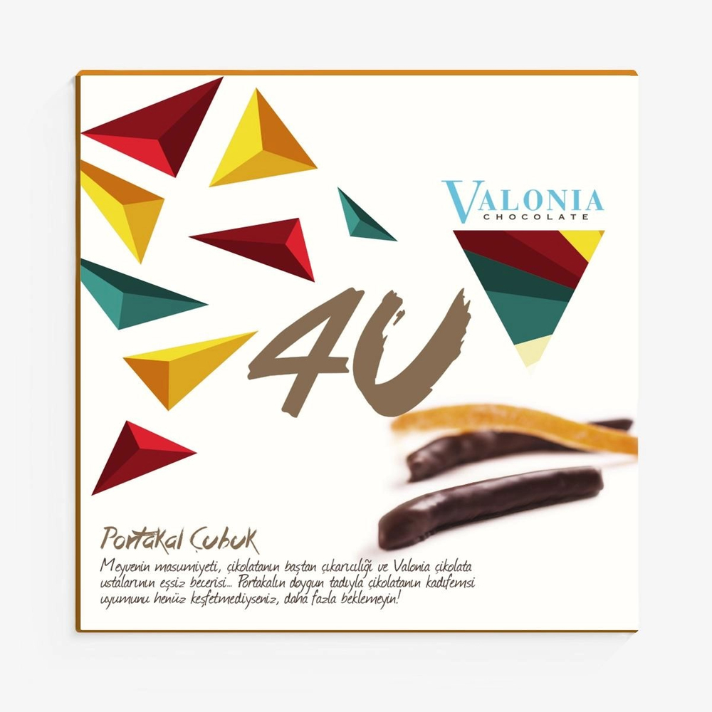 4U Portakal Çubuk Çikolata  150 g