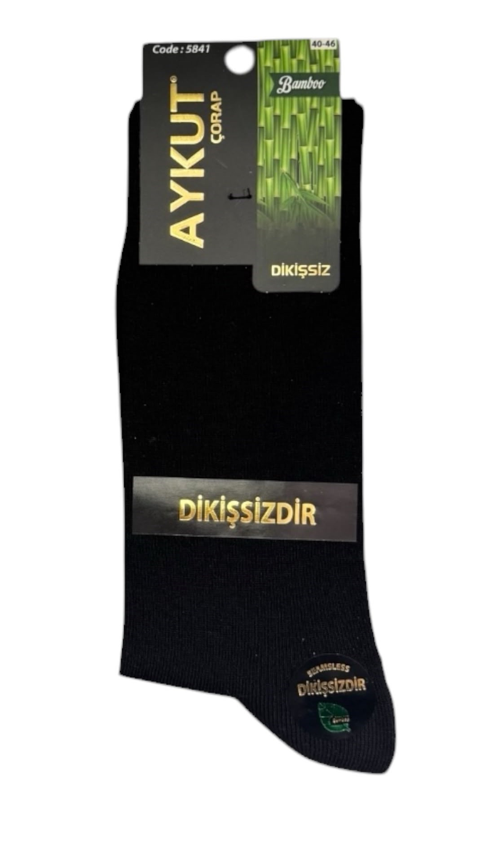Erkek Bambu Dikişsiz 4 Mevsim Soket Çorap – 12 Çift - SİYAH