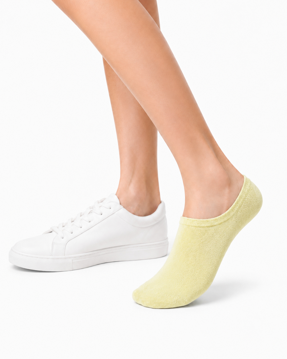 Kadın Bambu Dikişsiz Görünmez Babet ve Sneaker Çorabı – SARI