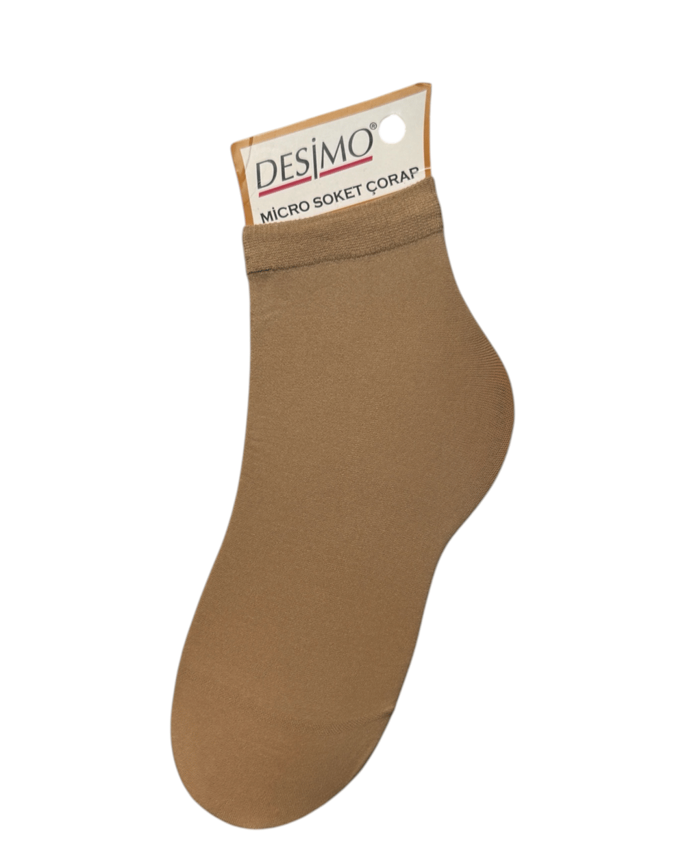 Micro 40 Denye Kadın Mikrofiber Orta Kalın Soket Çorap – 12 Çift - Ten (57)