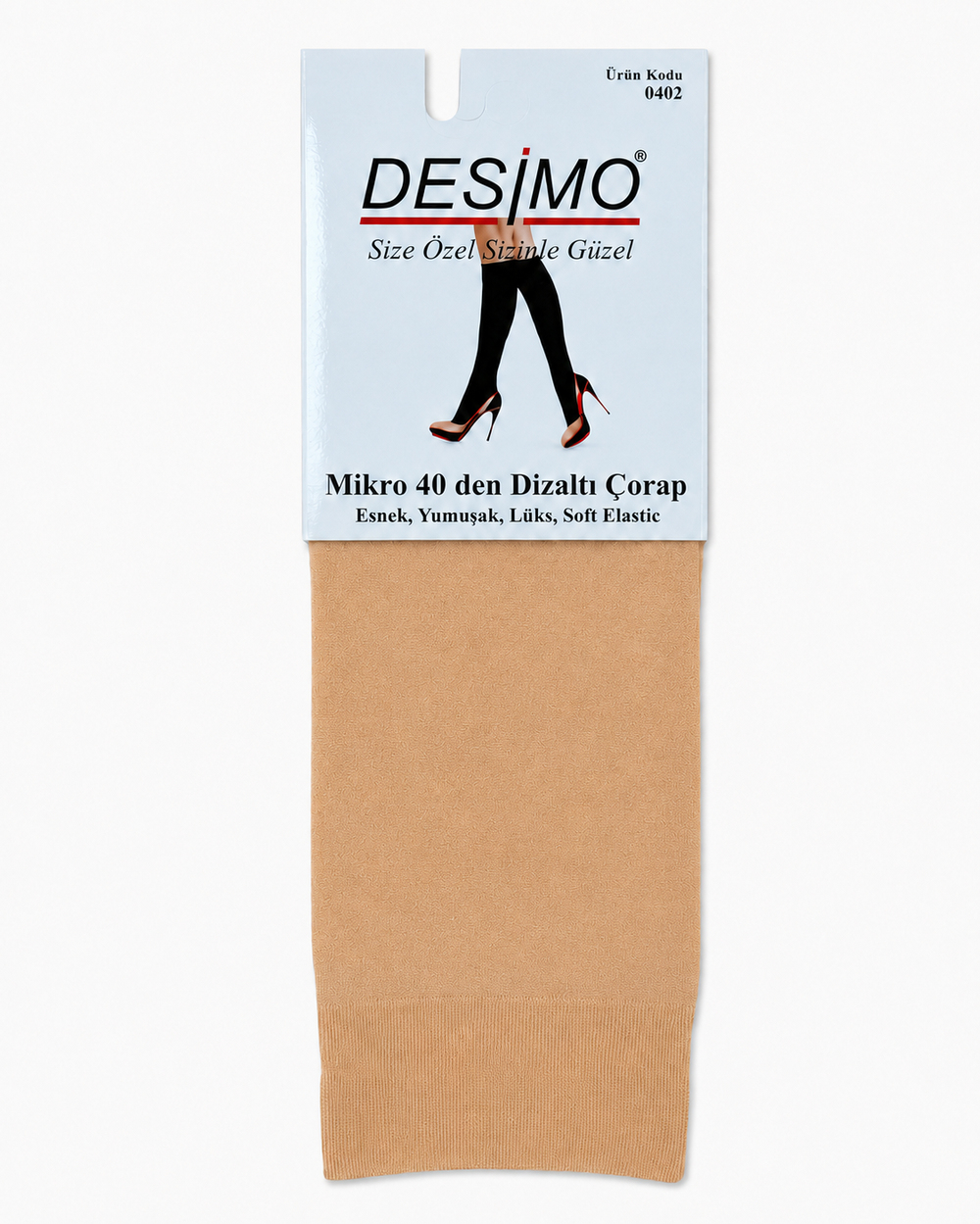 Micro 40 Denye Kadın Mikrofiber Orta Kalın Diz Altı Pantolon Çorabı – Kaşmir