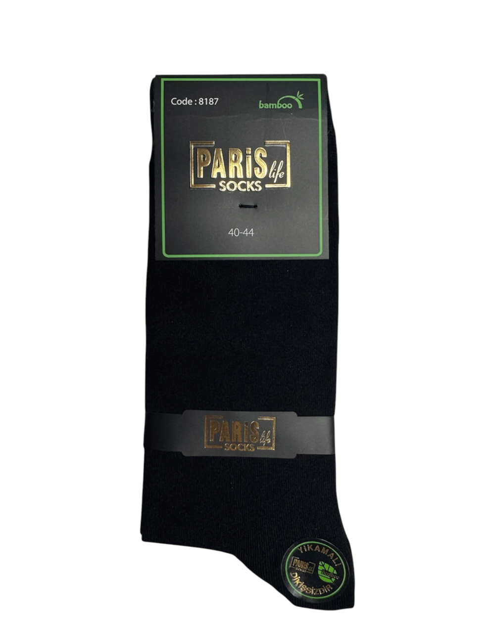 Premium Erkek Bambu Dikişsiz 4 Mevsim Soket Çorap – SİYAH